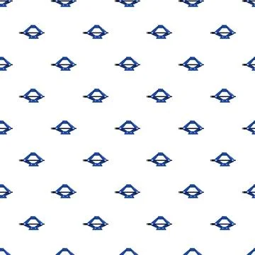 Blue scissor car jack tool seamless pattern Illustrazione stock