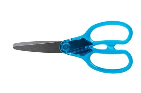 Blue scissors Stock Photos