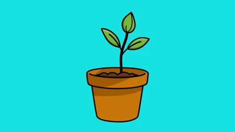 Blue screen animation of a swaying flower bud Stock Footage 328561602