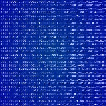 Blue screen binary code screen 스톡 일러스트