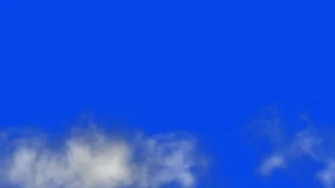 Blue screen chroma key smoke or clouds Stock Footage 192406200