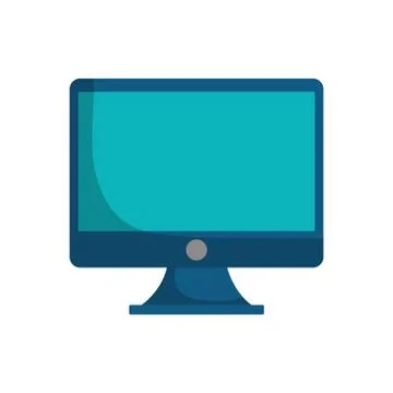 Blue screen computer device technology Illustrazione stock