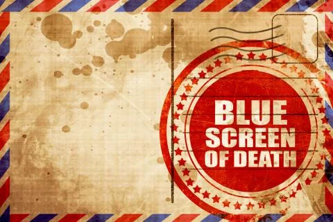 Blue screen of death Stock Illustration