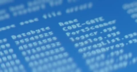 Blue screen of Death, system crash Stock Footage 321751666