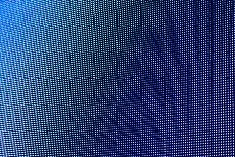 Blue screen with large pixels.  Pixels in macro scale of liquid crystal scree Stock Photos