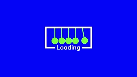 Blue screen Loading bar downloading bar loading screen pixelated progress a.. Stock Footage 280842786