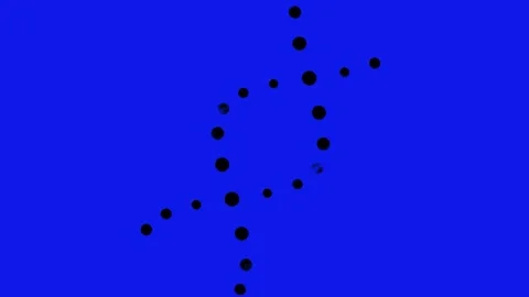 Blue screen of rotating DNA shaped loading animation in landscape Stock Footage 287895059