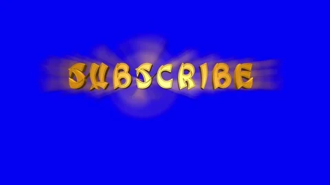 Blue screen subscribe Video stock 282011262