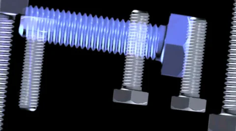 Blue Screws visual loop 720p Видео 34904344