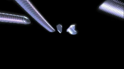 Blue Screws visual loop deformation  720p Vídeos de archivo 34903758