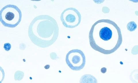 Blue Scribble Circle Surface. Geometric Circular Stock Illustration