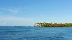 Pink sunset in the beach. Punta Cana Dom, Stock Video