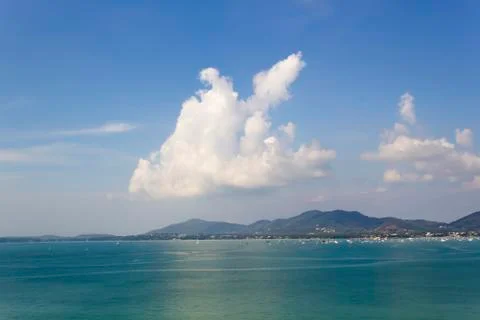 Blue sea and cloud Stock Photos