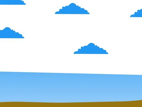 Blue Sea Background Stock Illustration
