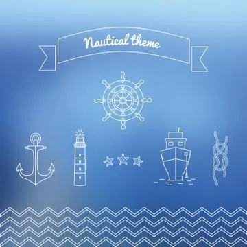 Blue Sea Stock Illustration