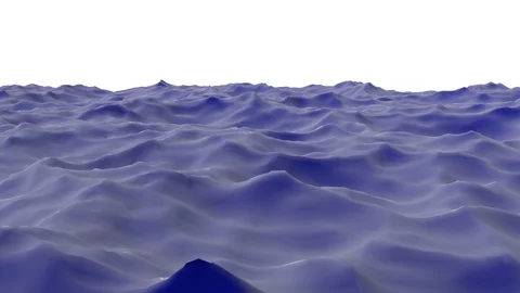 Blue Sea Ocean Looping Background Animation Transparent Background Vídeos de archivo 98763776