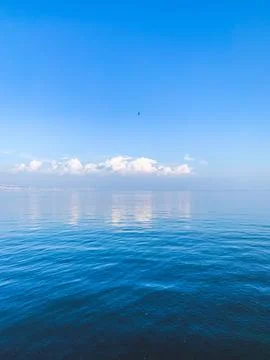 Blue sea reflection Foto stock