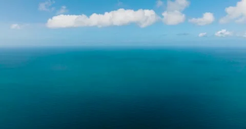 Blue sea in Santa Fe, Tablas, Romblon. Philippines. Stock Footage 264942953