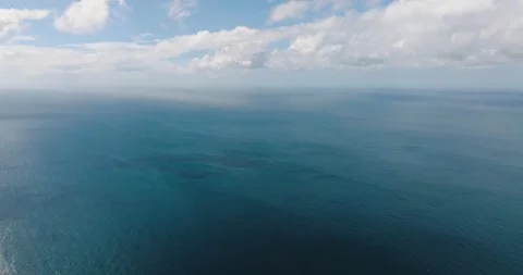 Blue sea in Santa Fe, Tablas, Romblon. Philippines. Stock Footage 272274839