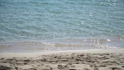 Blue sea shore Video stock 128347598