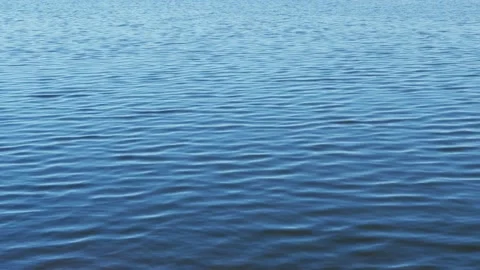 Blue sea surface with fine ripples Stock Footage 154931436