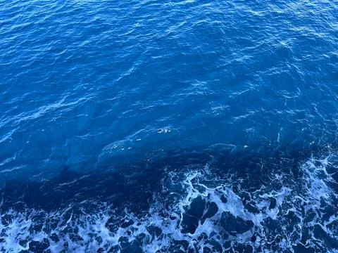 Blue sea surface Stock Photos