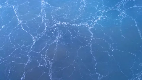Blue sea surface top view Stock-Footage 142159678