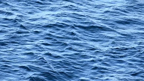 Blue sea surface with waves Stock Footage 107488755