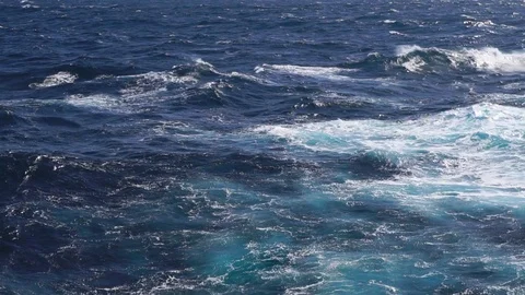 Blue sea swell. Stock Footage 77363323