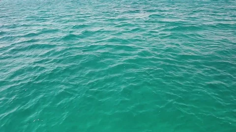 Blue sea texture background. Red Sea, Egypt, crystal clean water, waves Stock Footage 83419420