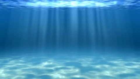 Blue sea underwater view Stock Footage 80632655