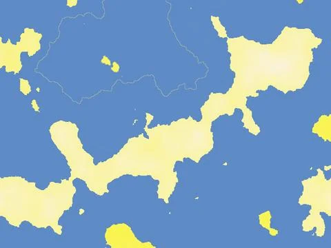 Blue sea view map Stock Illustration