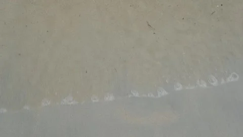 Blue sea wave background on sandy beach Stock Footage 242433418