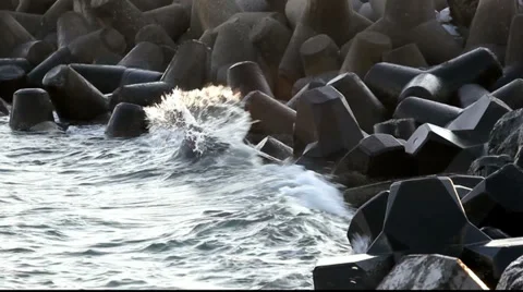 Blue Sea With Waves Stock Footage 29680784