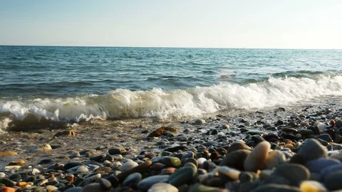 Blue Sea Waves Video stock 93329877