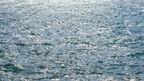 Blue sea with waves Stock Footage 106823809