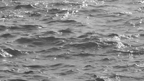 Blue sea with waves Stock Footage 106824681