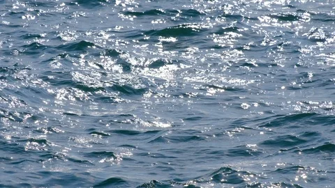 Blue sea with waves Stock Footage 106824688