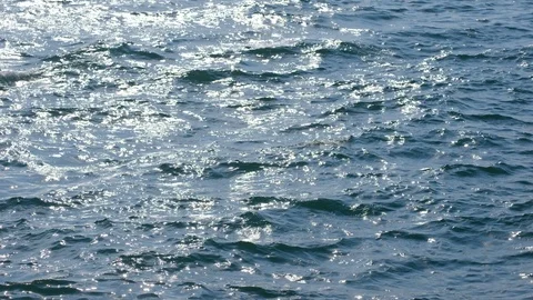 Blue sea with waves Stock Footage 106824938