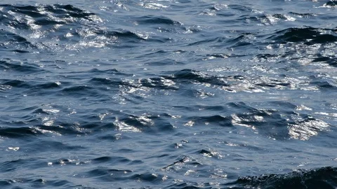 Blue sea with waves Stock Footage 106825119