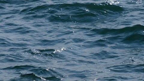 Blue sea with waves Stock Footage 106825228