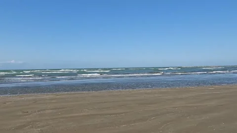 Blue Sea Waves on Sandy Beach 3 Stock Footage 219196205
