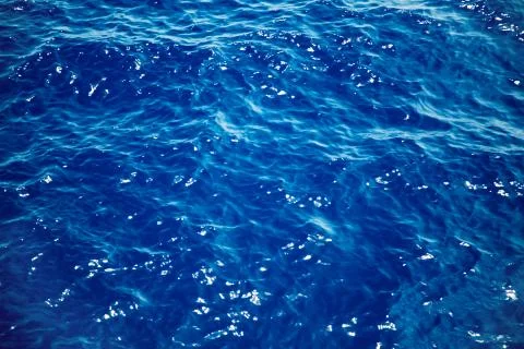 Blue sea waves sunlight Stock Photos