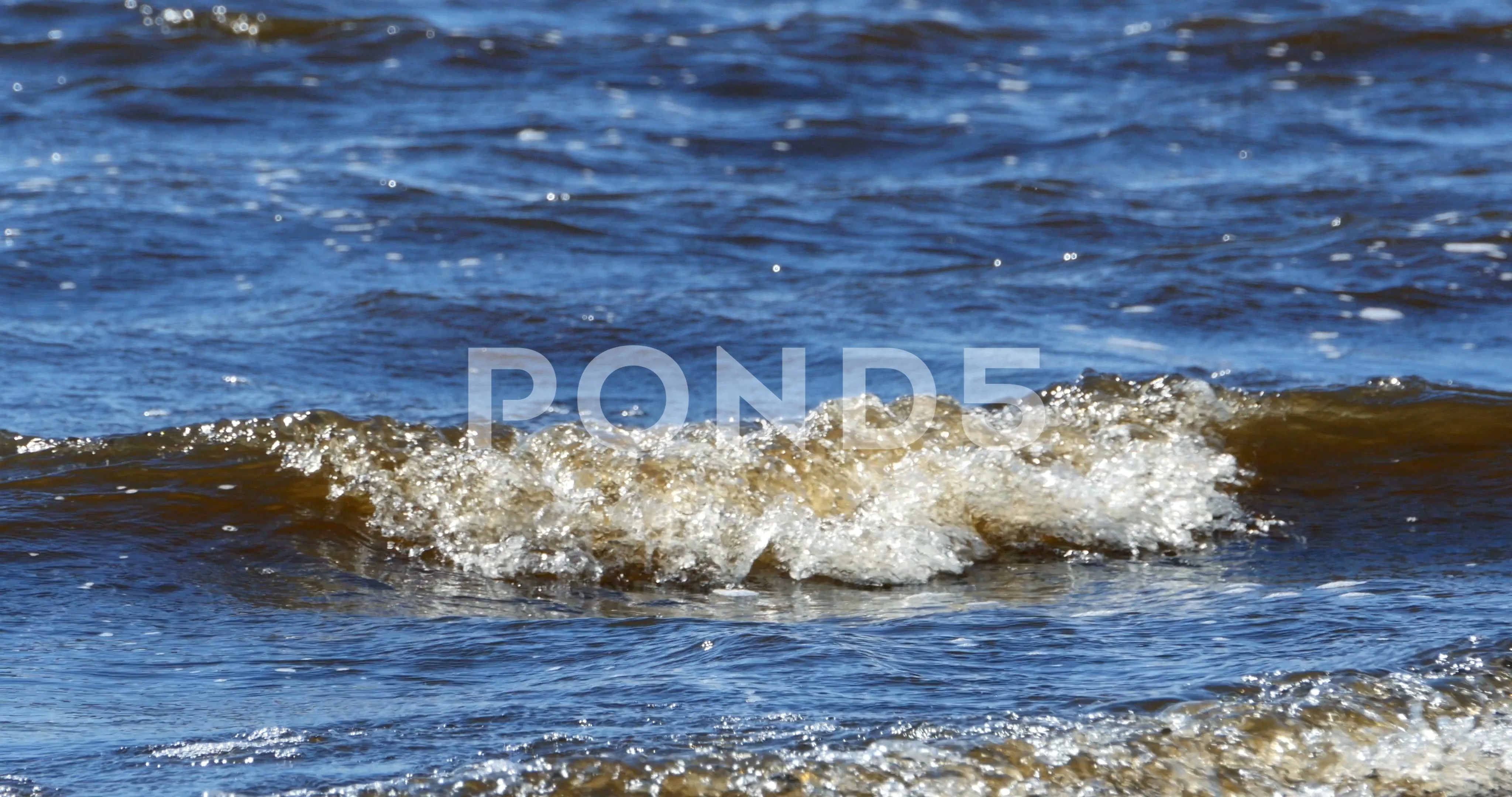 Blue Sea Waves With Whitecaps Background Stock Video Pond5