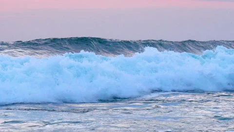 Blue sea white beach turquoise ocean wave coastal in tropical paradise Stock Footage 274459456