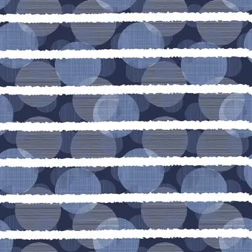 Blue Seamless Abstract Geometric Repeat Pattern Background with White Stripes Illustrazione stock