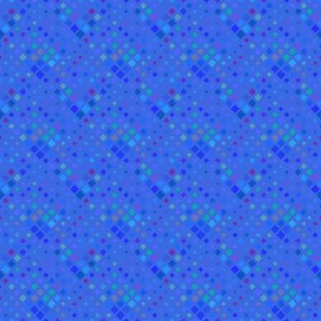 Blue seamless abstract square pattern background design Stockillustratie