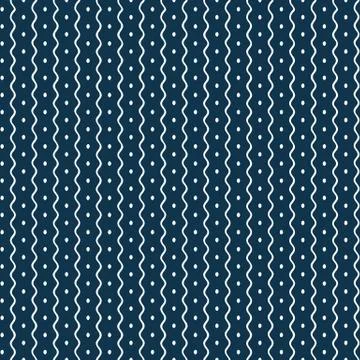 The blue seamless background with ethnic pattern Stock Illustration