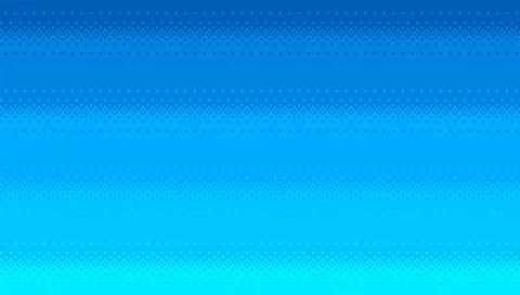 Blue seamless background in pixel art style. 8 bit dithering backdrop. Vector Stock Illustration