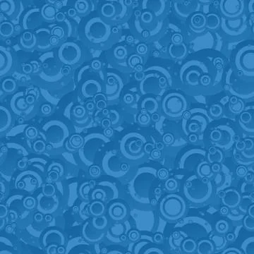 Blue seamless circle pattern background Stock Illustration